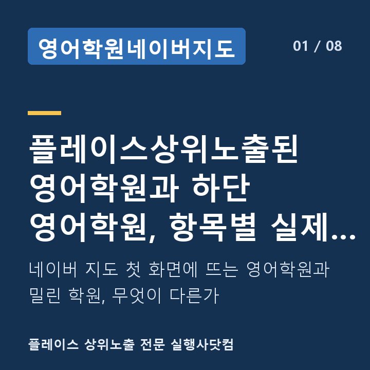 영어학원네이버지도 플레이스상위노출된 영어학원과 하단 영어학원, 항목별 실제 차이 비 — 네이버 지도 첫 화면에 뜨는 영어학원과 밀린 학원, 무엇이 다른가